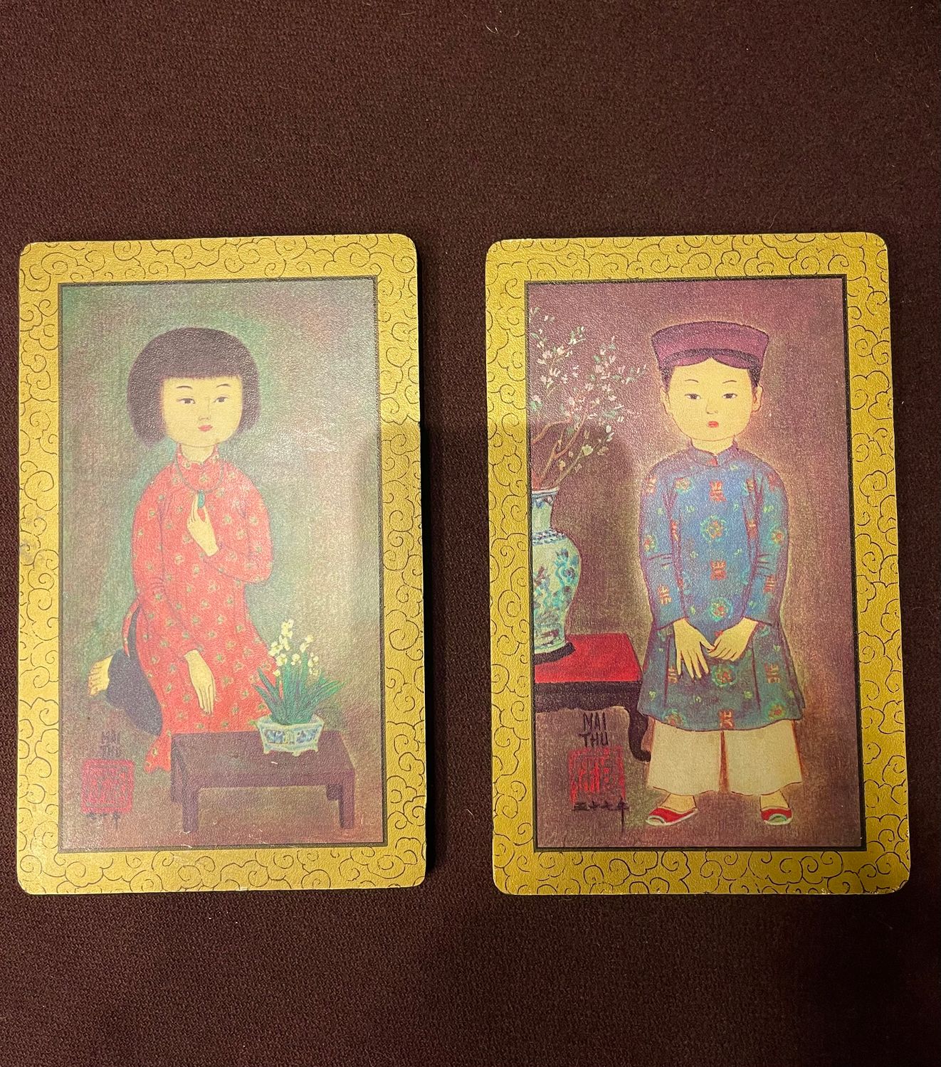 chinees jongetje/ meisje wanddecoratie