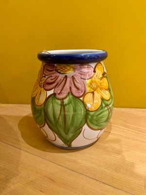 plantenpot gebloemd