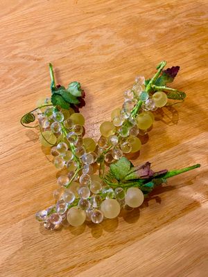 Decoratieve druiven glas