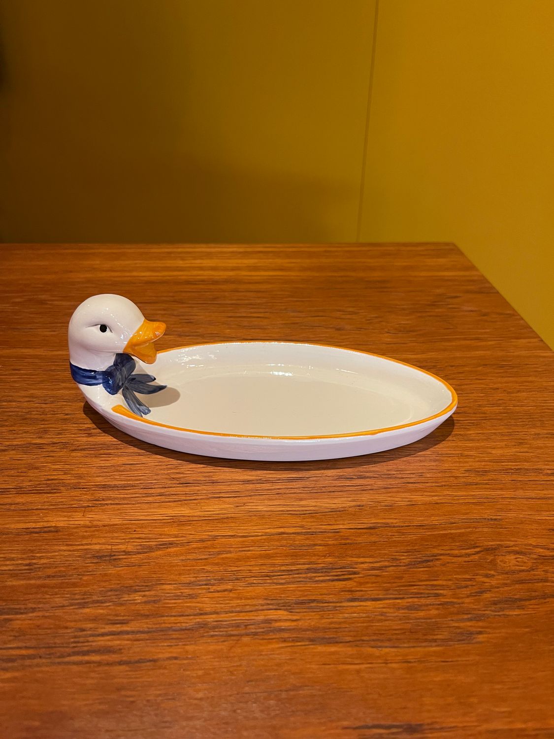 Wit keramiek Foie Gras serveer schaaltje Eend