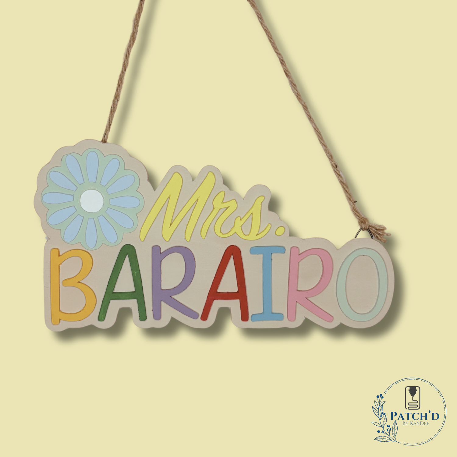 Custom Wooden Door Sign