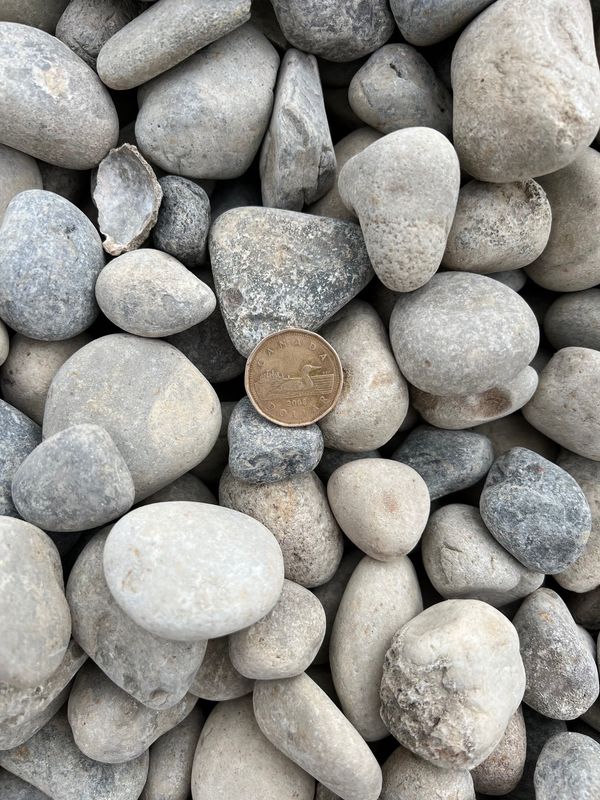 Washed Rock 40mm - ½ Yd