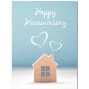 Note Card, Material: Happy Housiversary