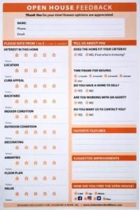 Registry: Open House Feedback