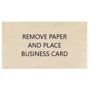 Magnet: Business Card/Backing