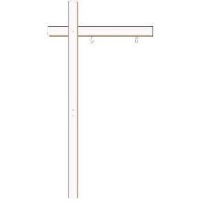 Large Pvc Sign Posts Post: Large PVC Colonial White