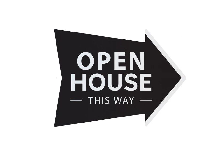 Corrugated Arrow: Open House This Way