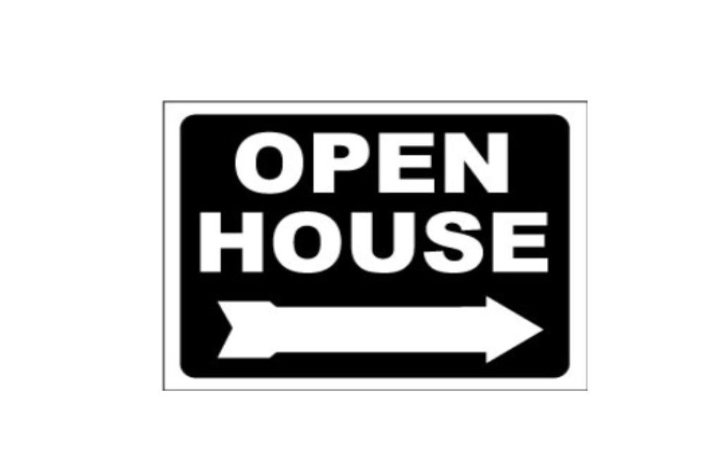 Corrugated 18x24: Black Open House