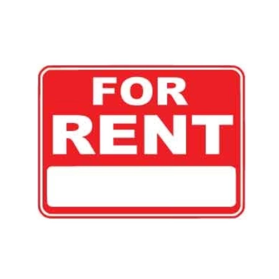 18x24 Plastic: For Rent One Sided Clearance