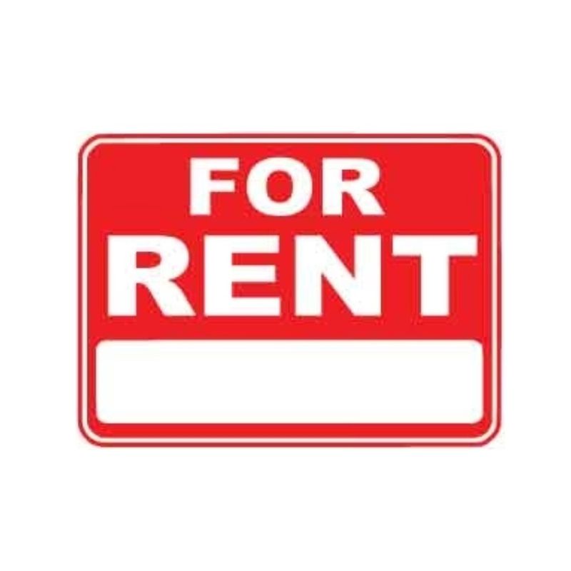 18x24 Plastic: For Rent One Sided Clearance