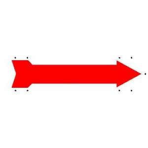 6x24: Solid Red Arrow