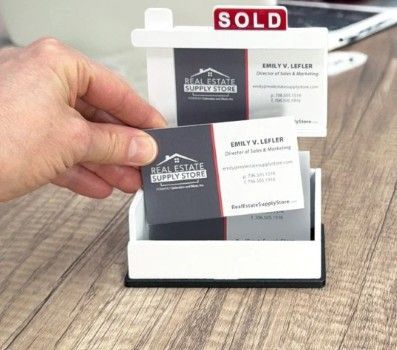 SOLD Sign Business Card Holder