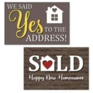 Corrugated:  23x15 Happy New Home