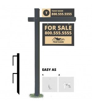 Post:  Colonial Post PVC-- Black
