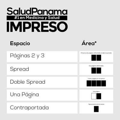 Revista SaludPanama - 1 Página o Spread