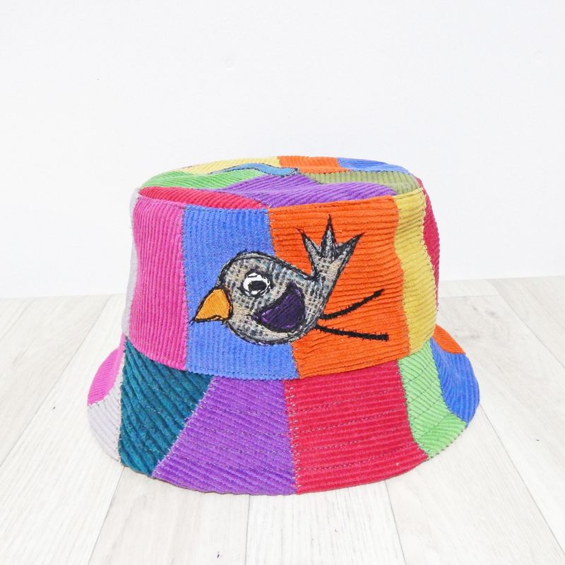 Bucket Hat Bird Corduroy