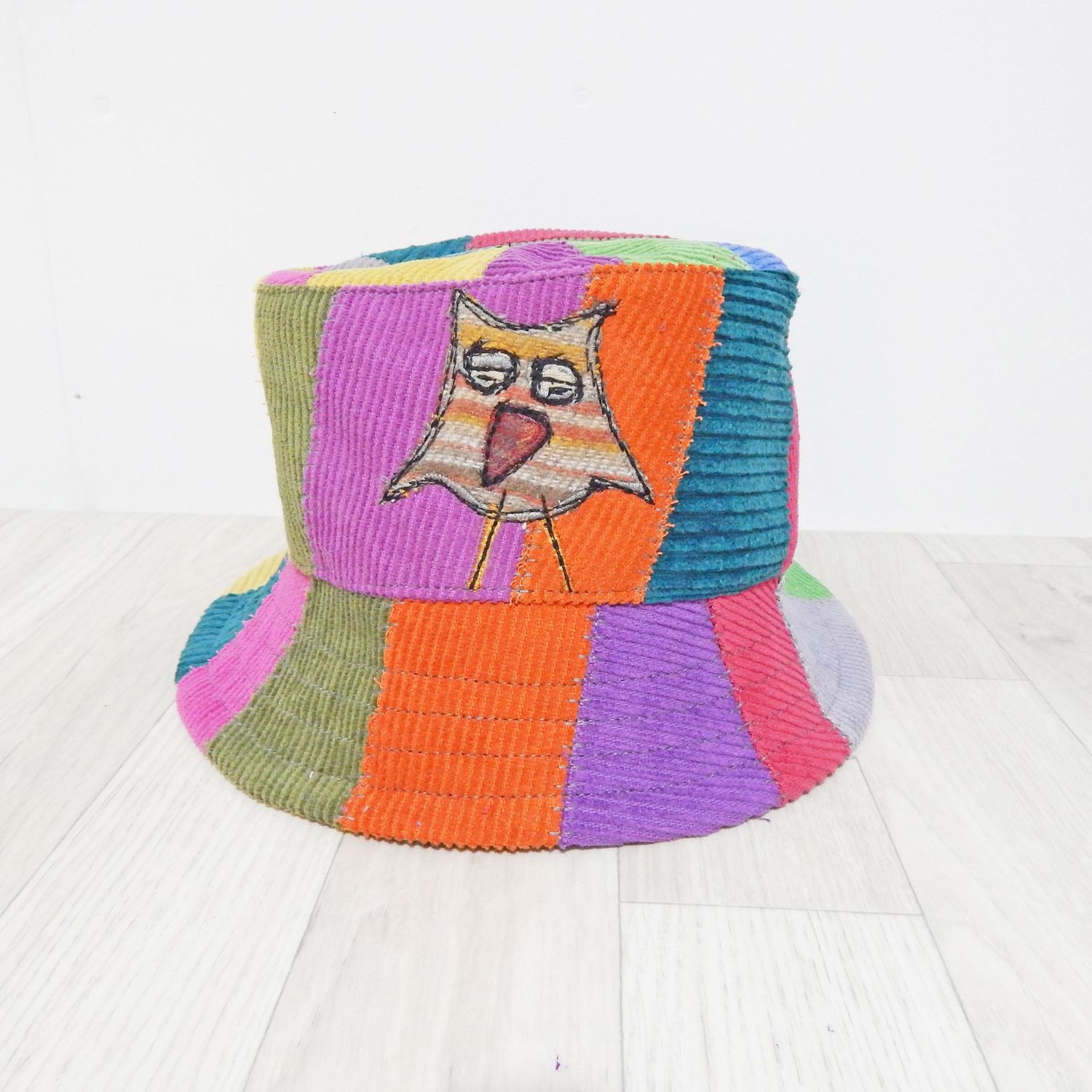 Bucket Hat Owl Corduroy