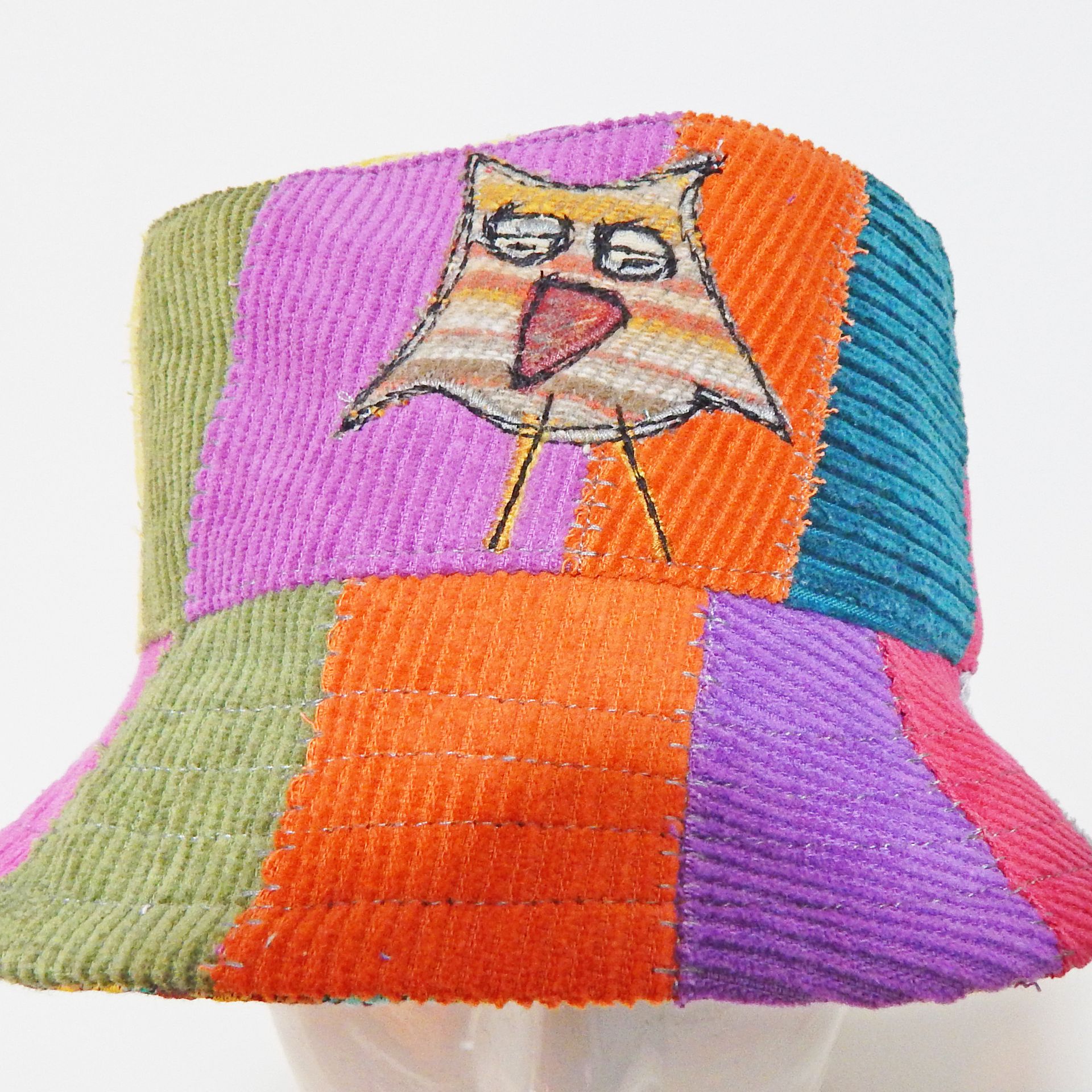 Bucket Hat Owl Corduroy