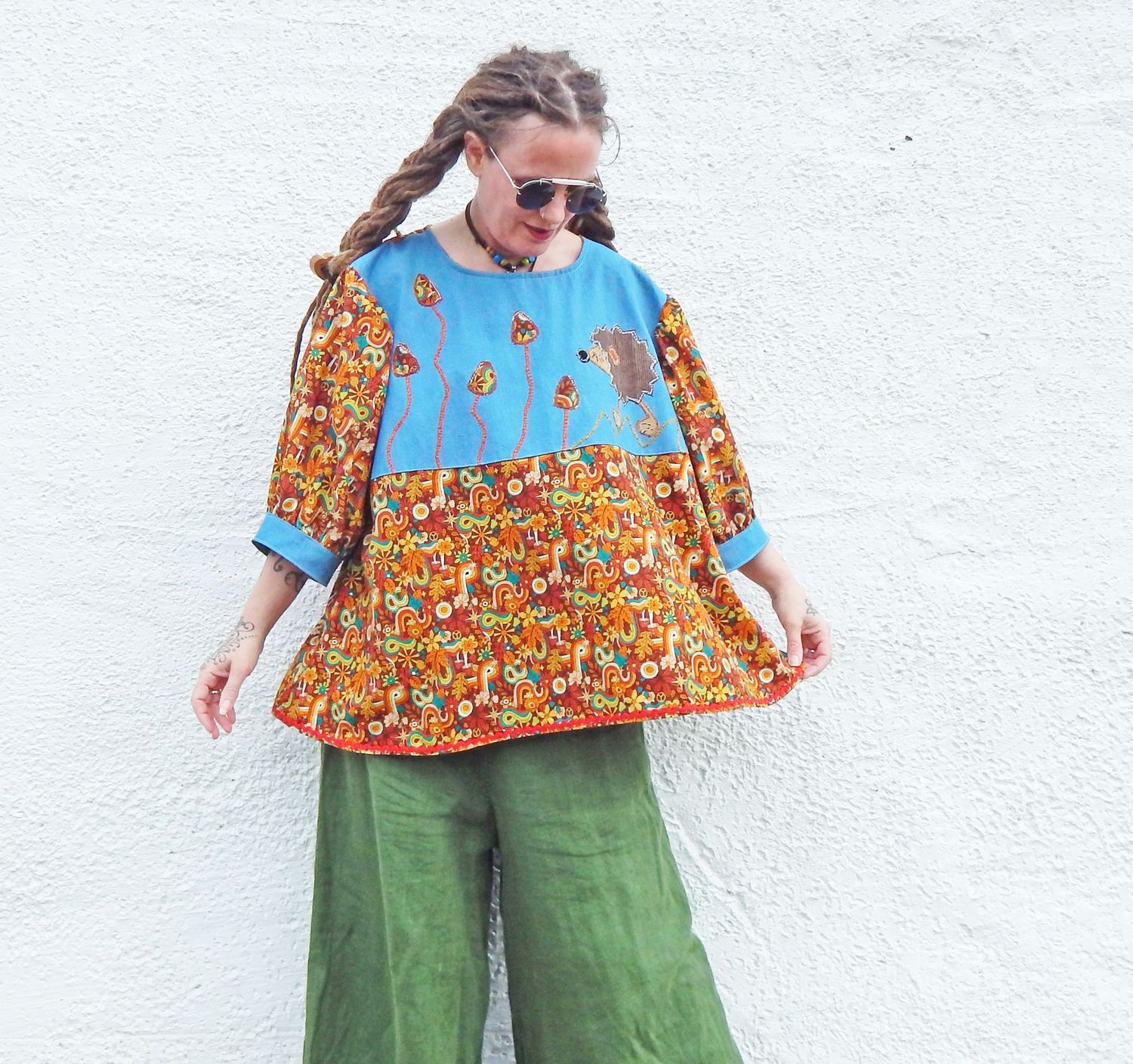 Tunic Hedgehog Hippy Top