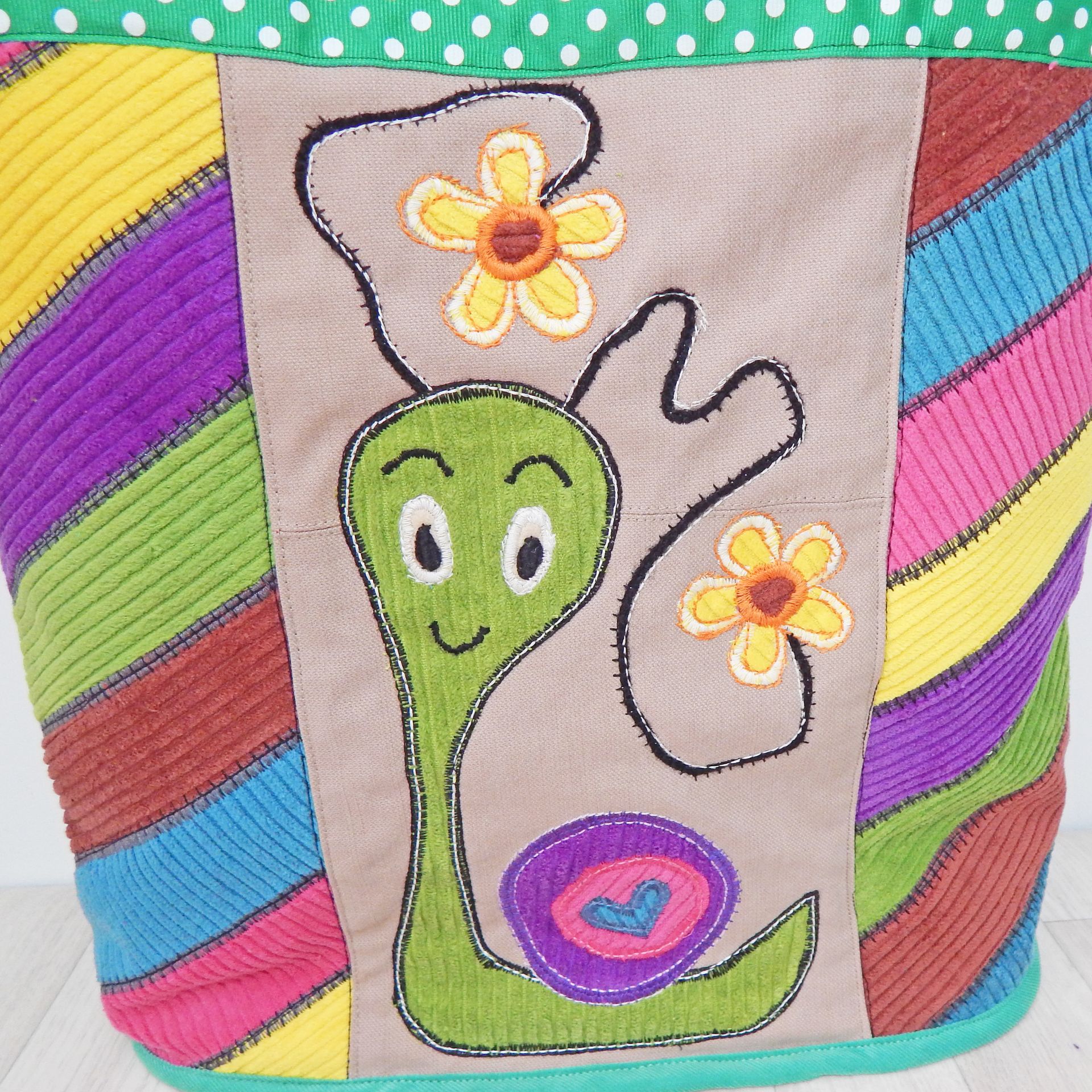 Tote Corduroy Snail Bag