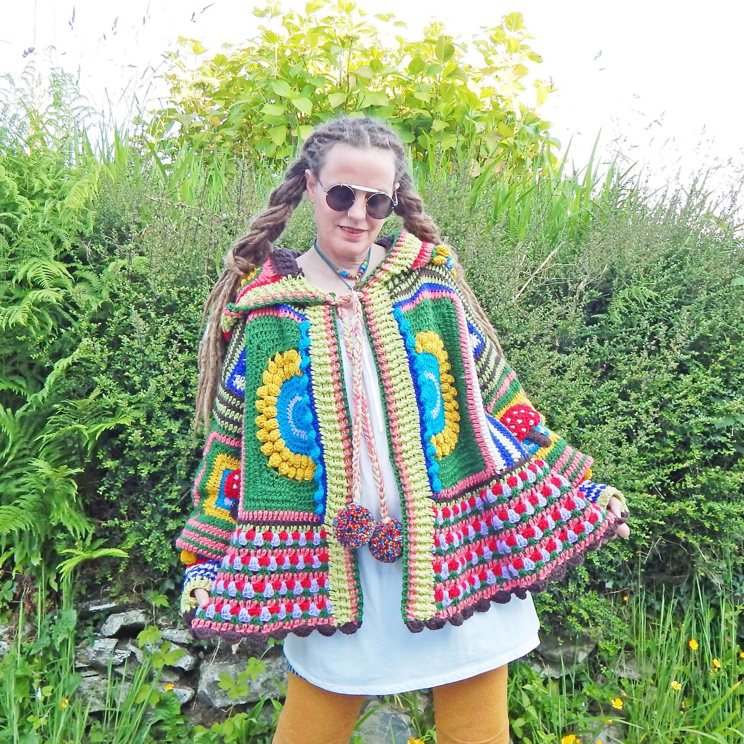 Crochet Flower Cardigan
