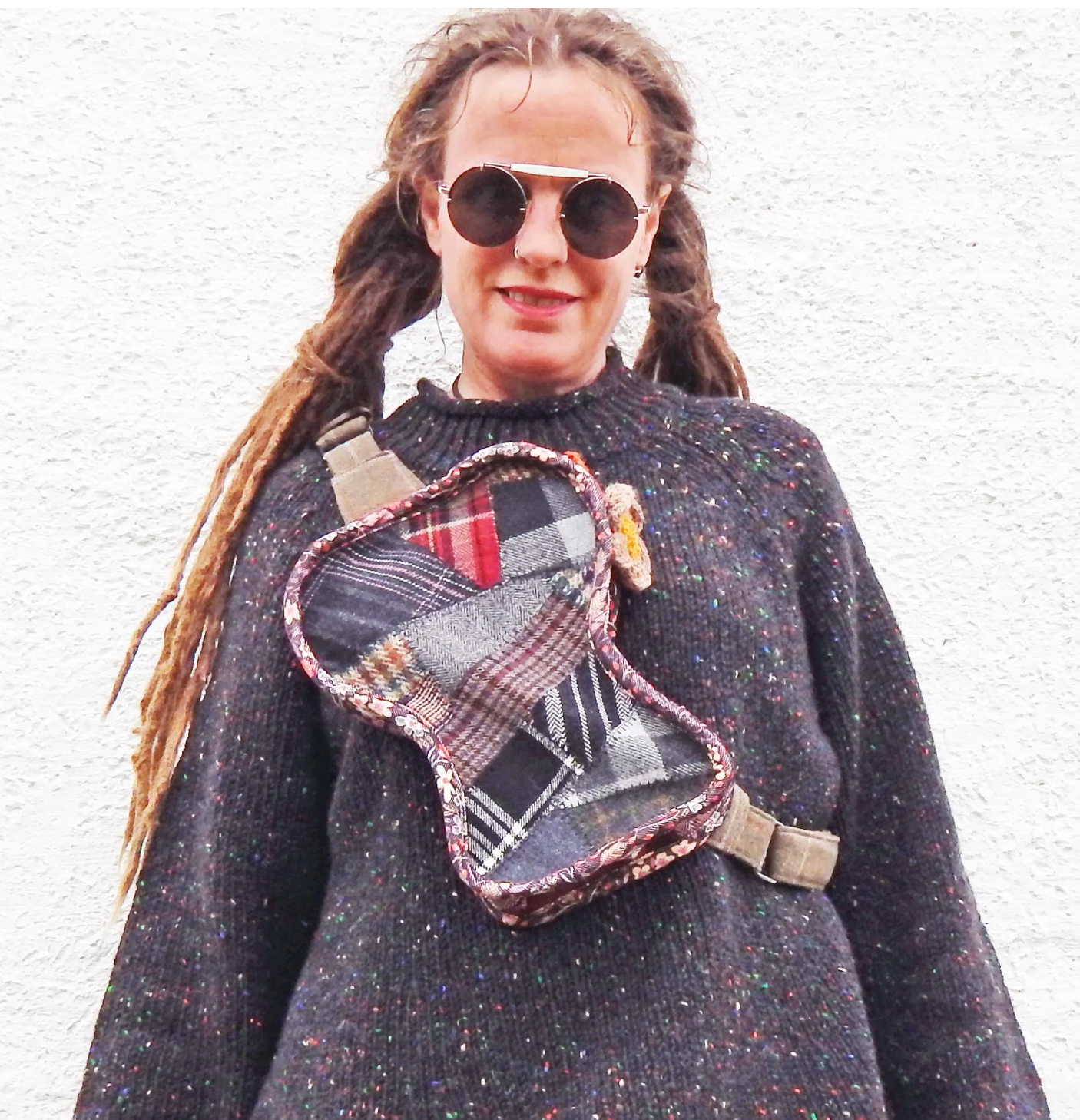 Sling Bag Plaid Crossbody