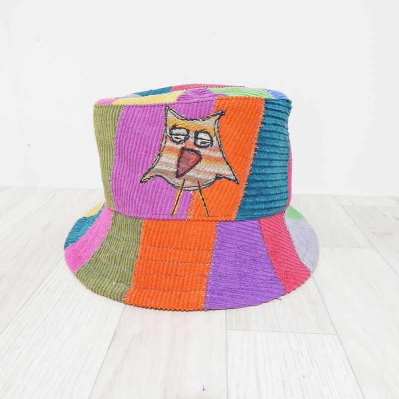 Bucket Hat Owl Corduroy