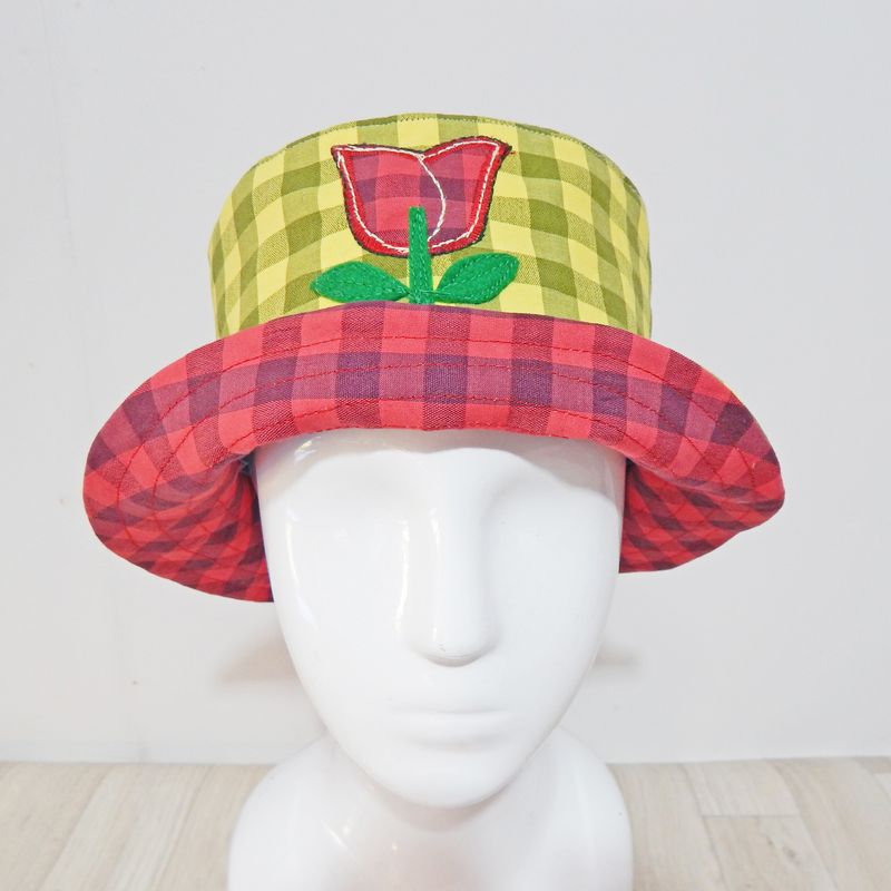 Bucket Hat Yellow Gingham