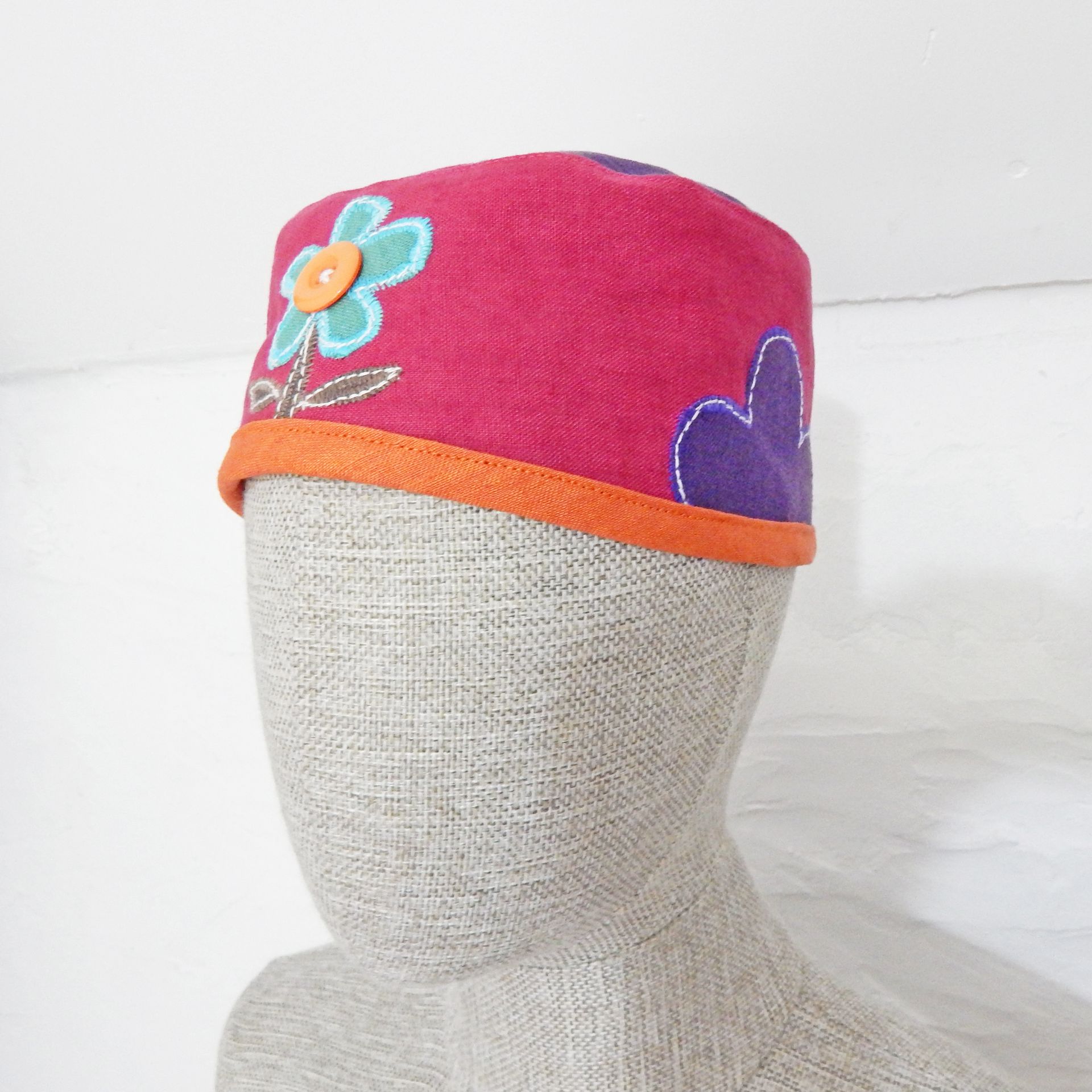 Pink Pillbox Flower Hat
