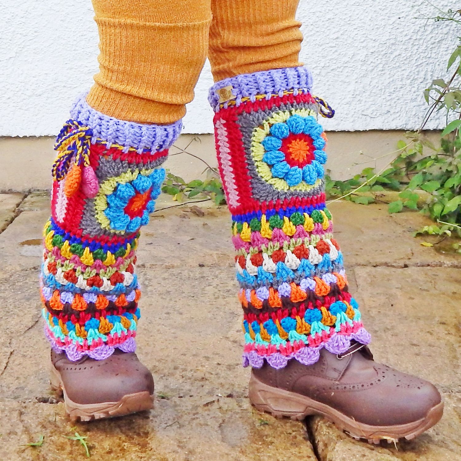 Flower Multicolour Legwarmers