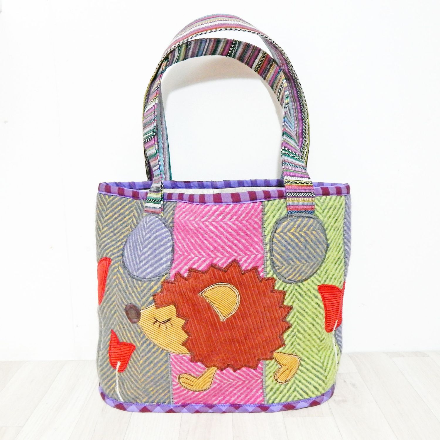 Tote Blanket Hedgehog Bag