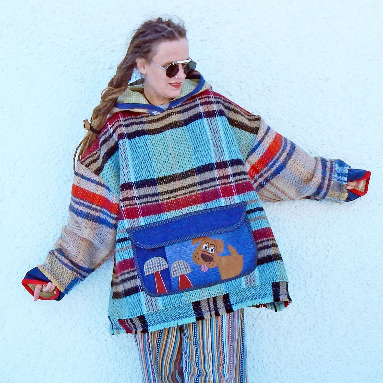 Blanket Wool Pocket Dog Hoodie