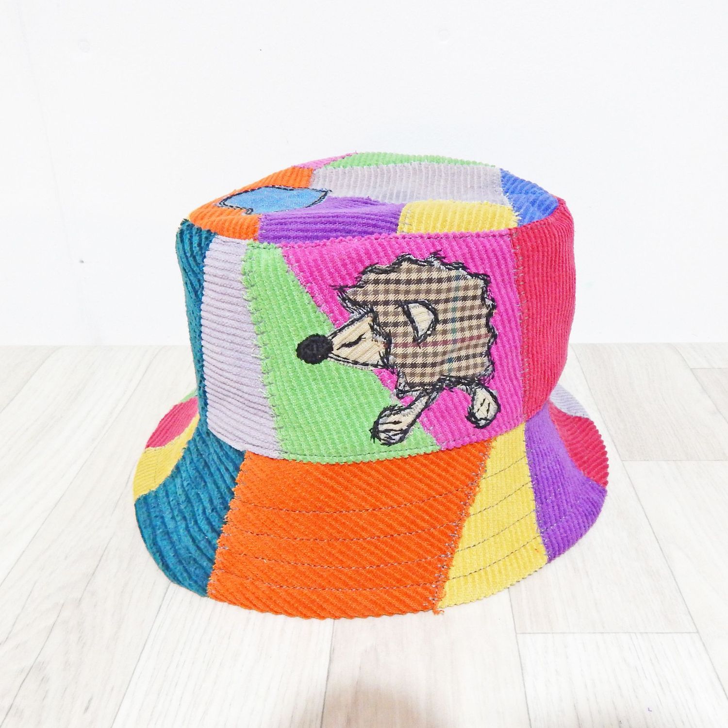 SOLD Bucket Hat Hedgehog Corduroy