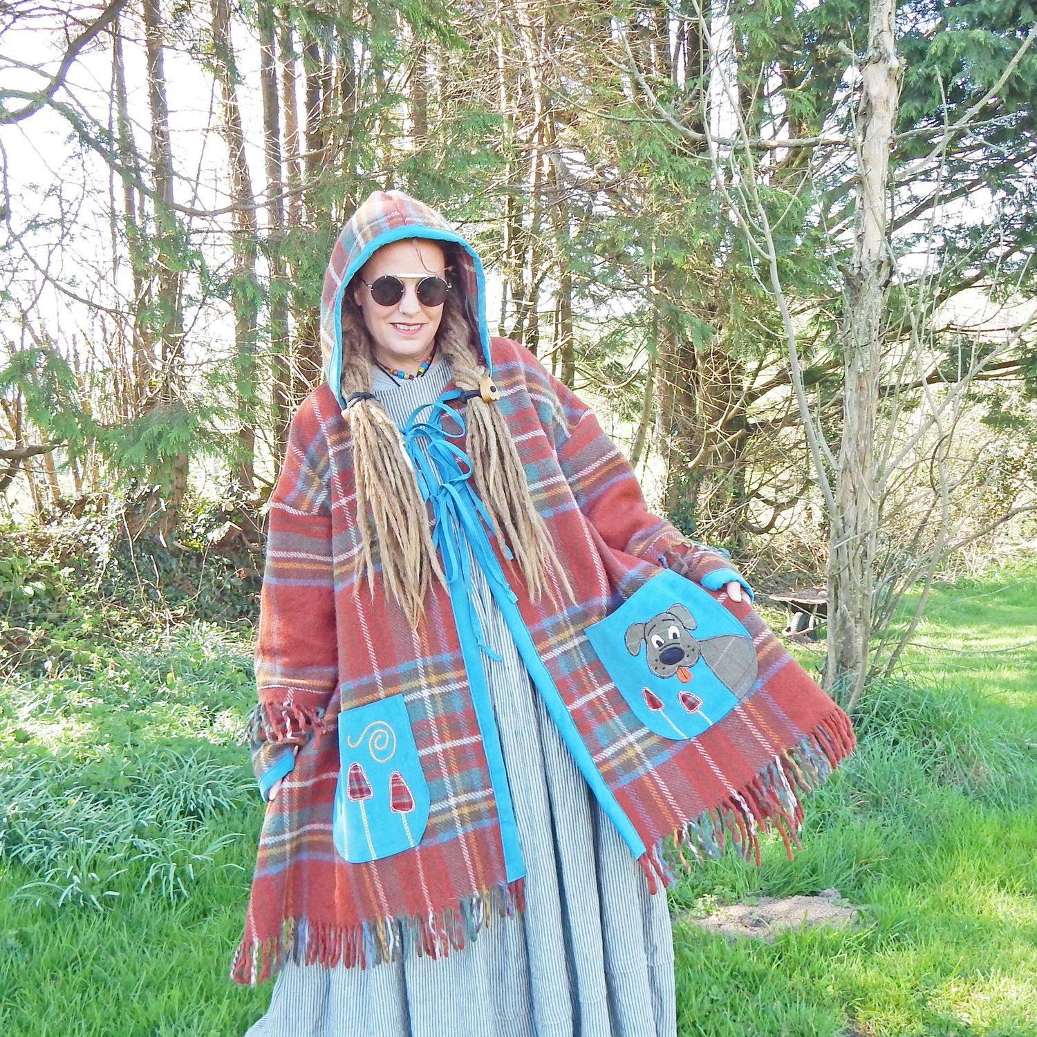 SOLD Blanket Dog Hooded Coat