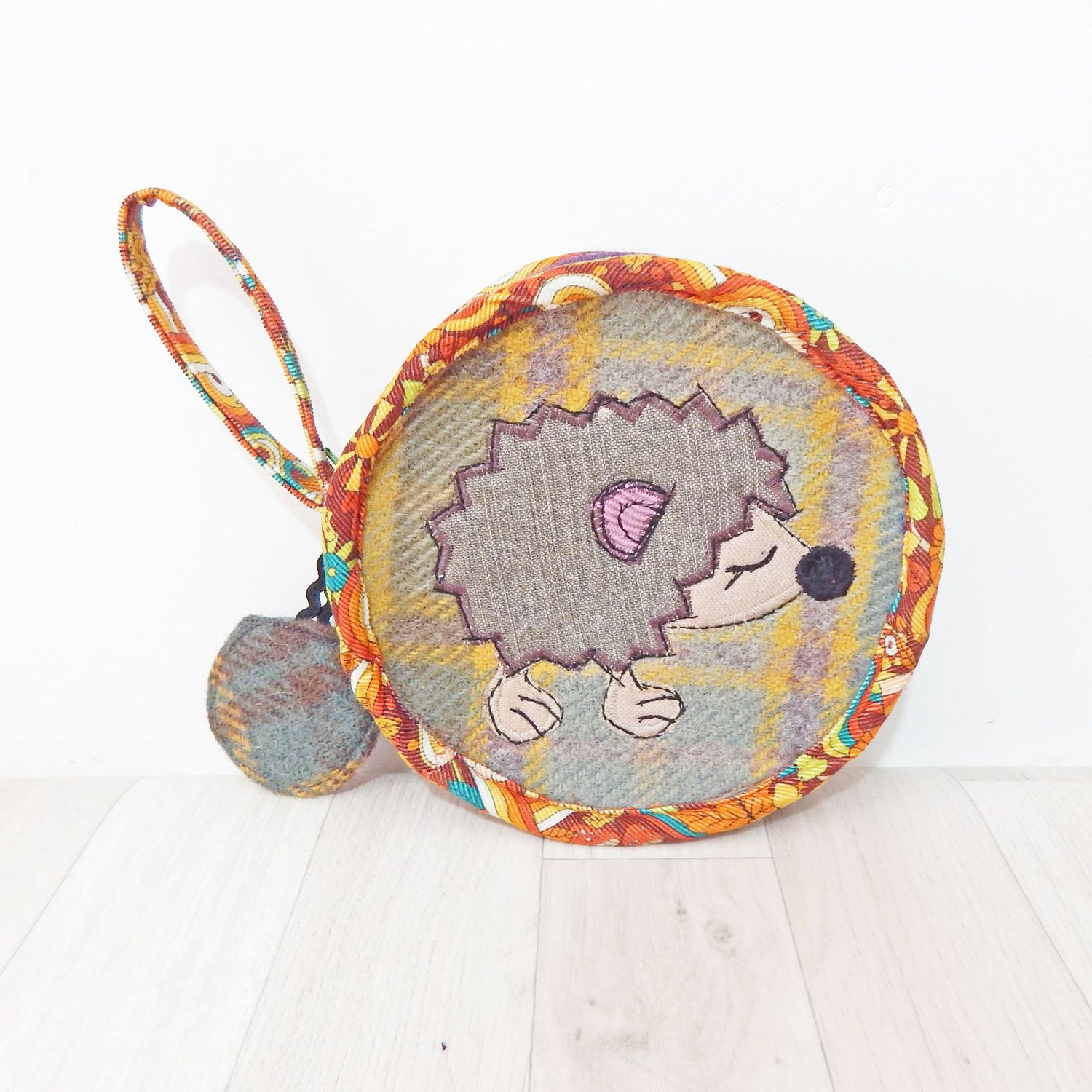 SOLD Wristlet Hedgehog Bag