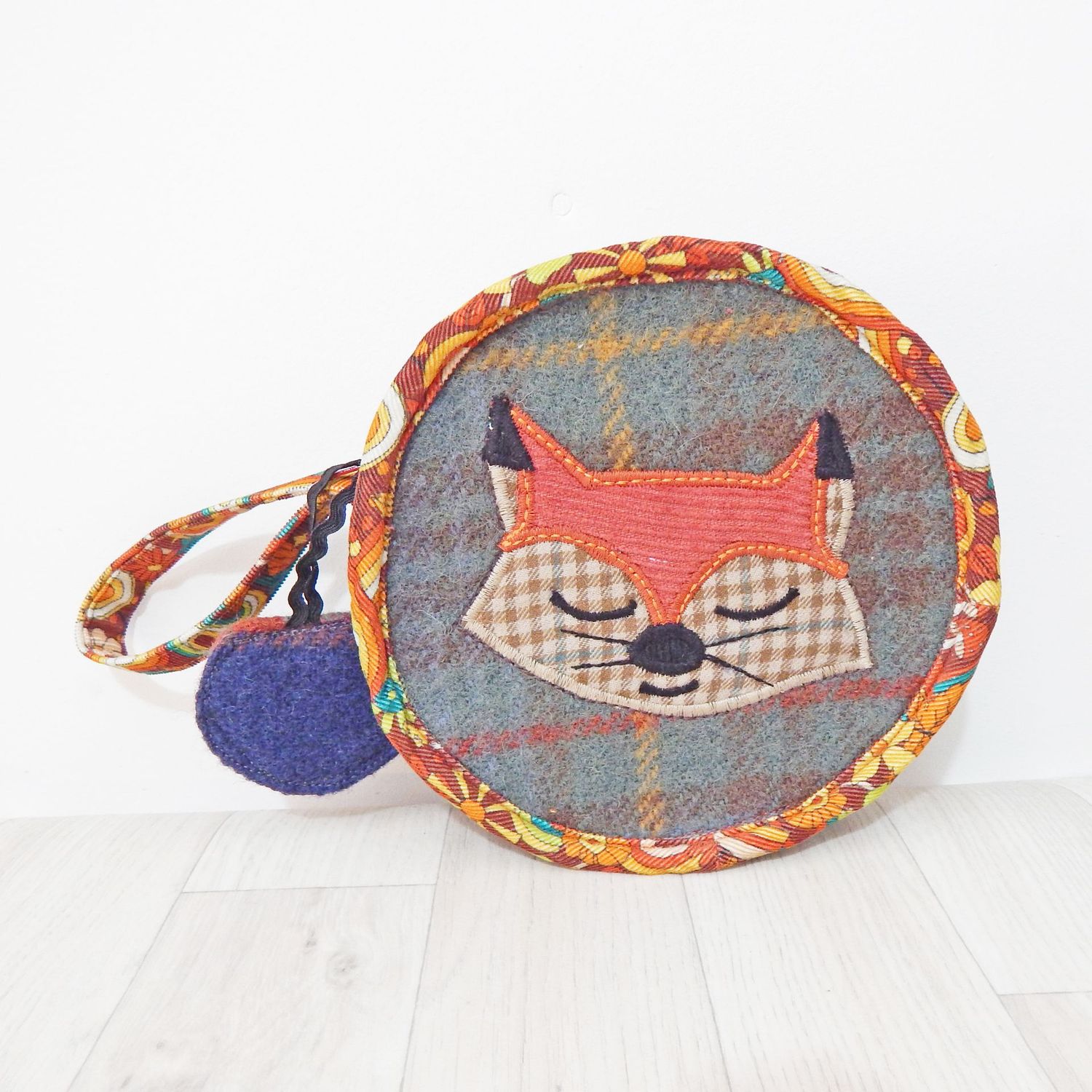 SOLD Wristlet Fox Bag