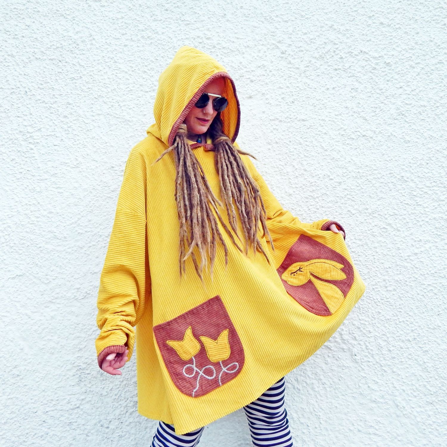 SOLD Hoodie Hare Tunic