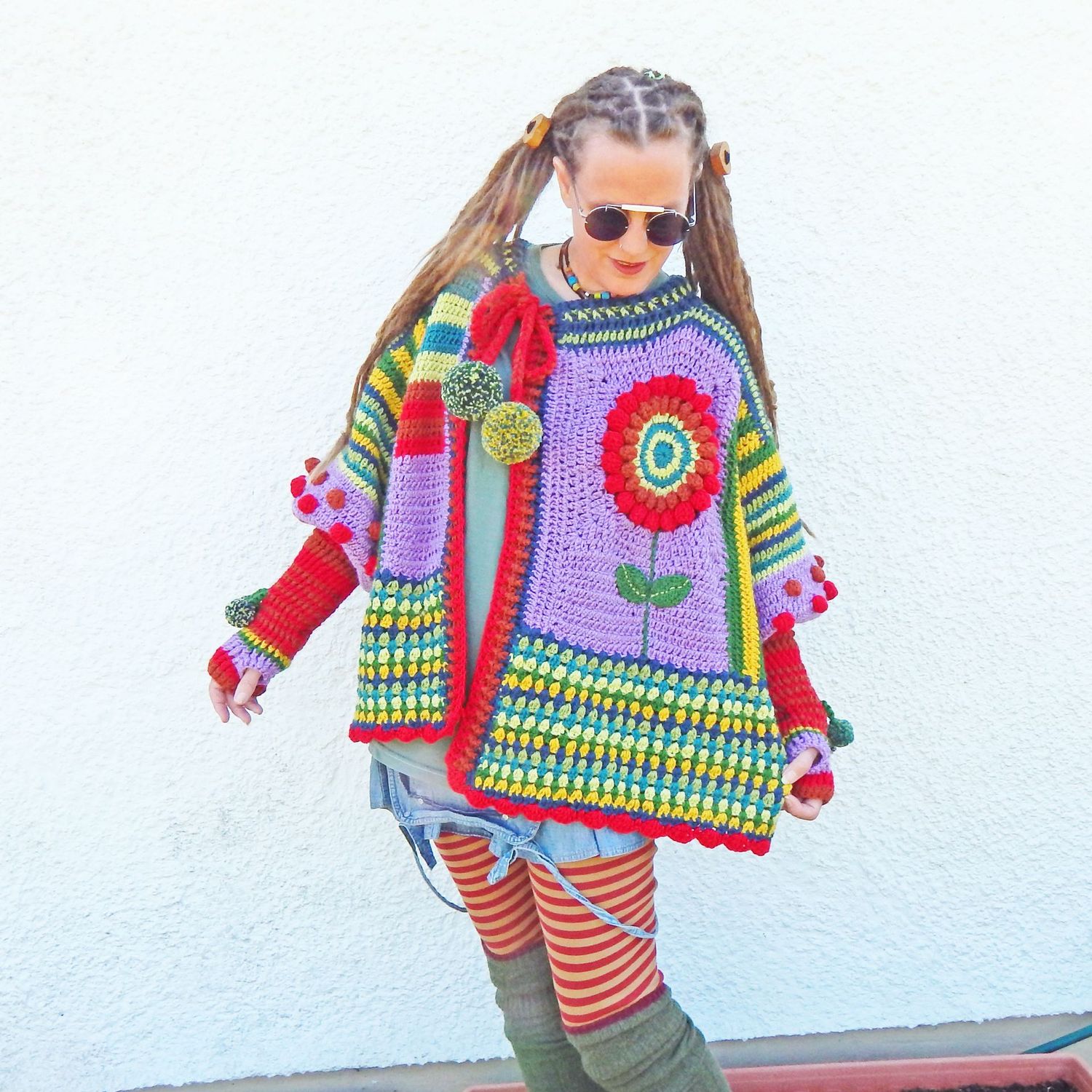 Crochet Rose Cardigan