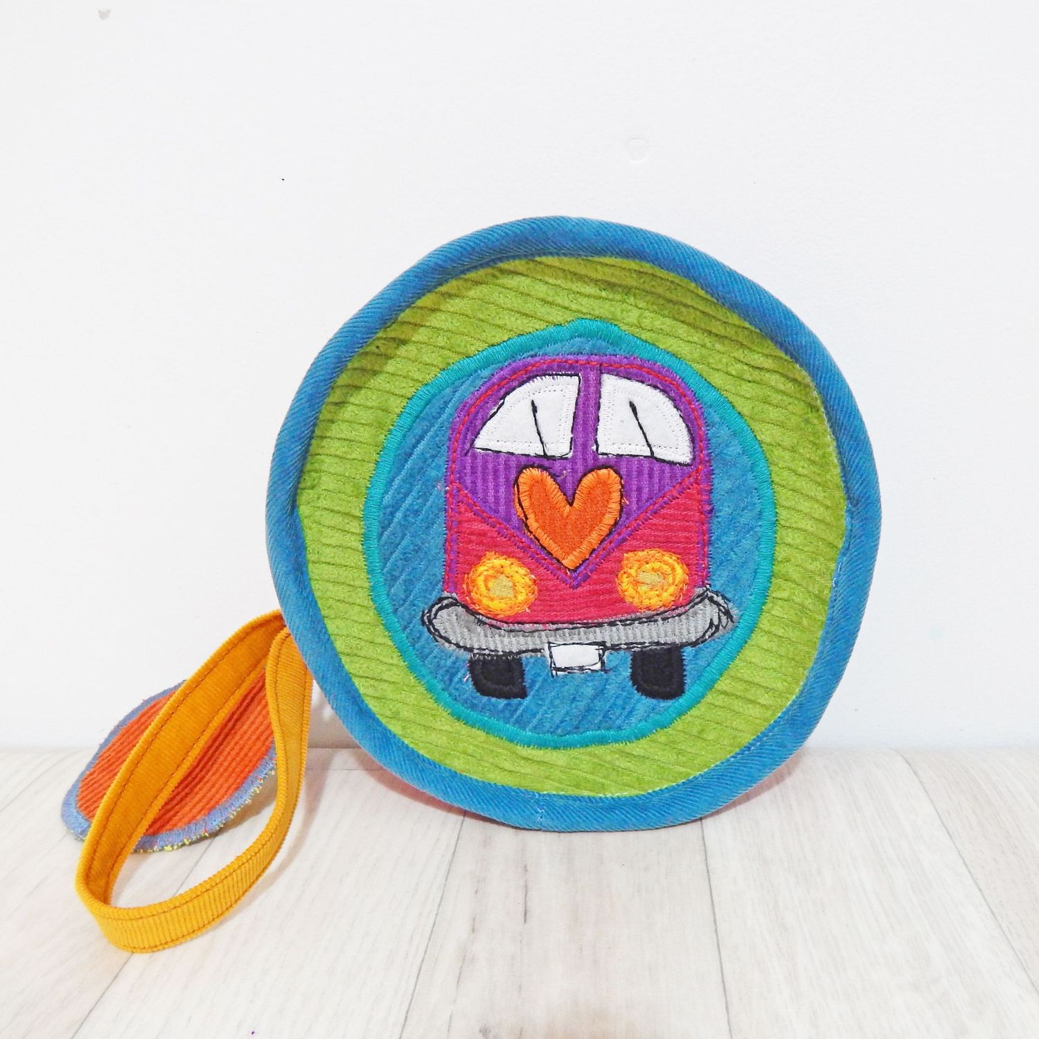 SOLD Wristlet Hippie Bus Bag
