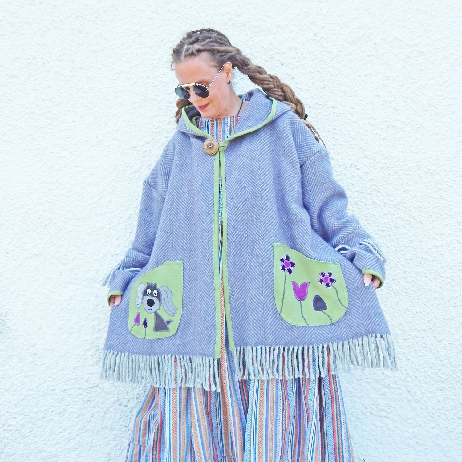 SOLD Blanket Dog Hooded Jacket