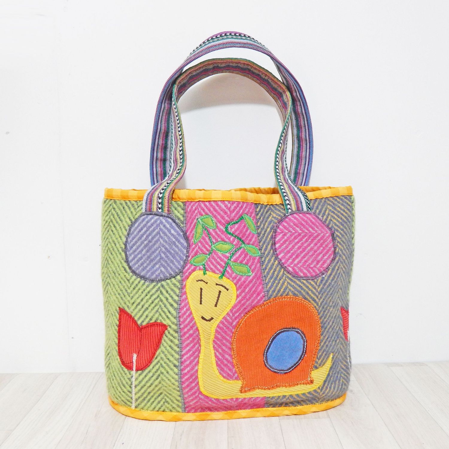 SOLD Tote Blanket Snail Bag