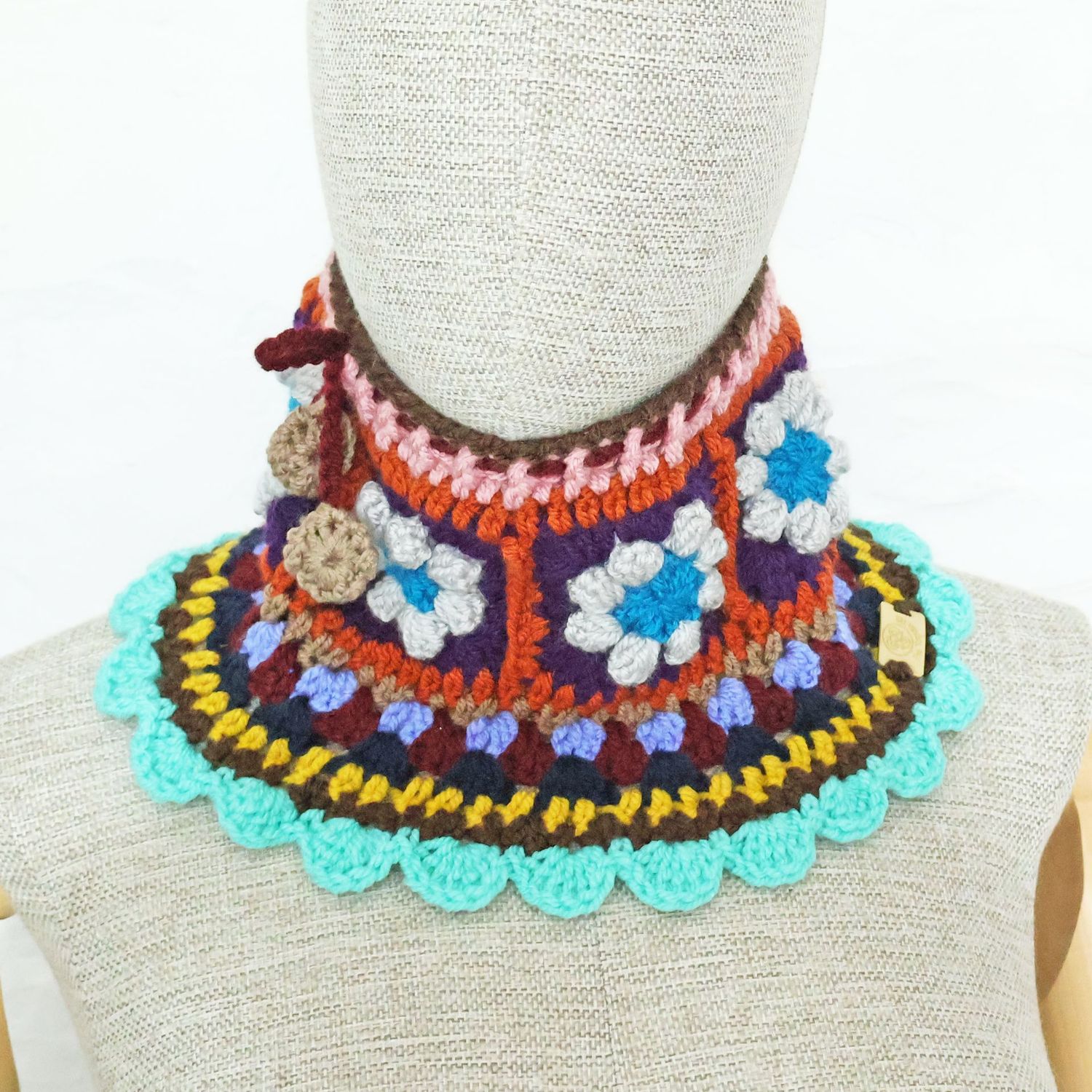 Neck Warmer Cream Flower Neck Warmer Cream Flower