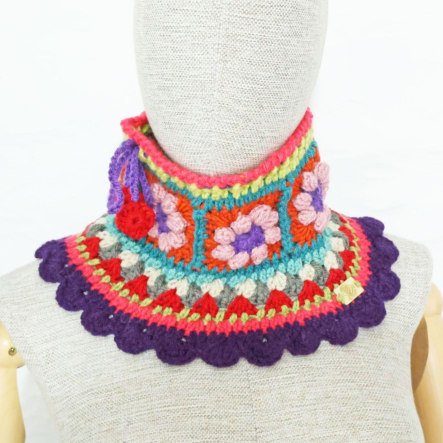 Neck Warmer Pink Flower