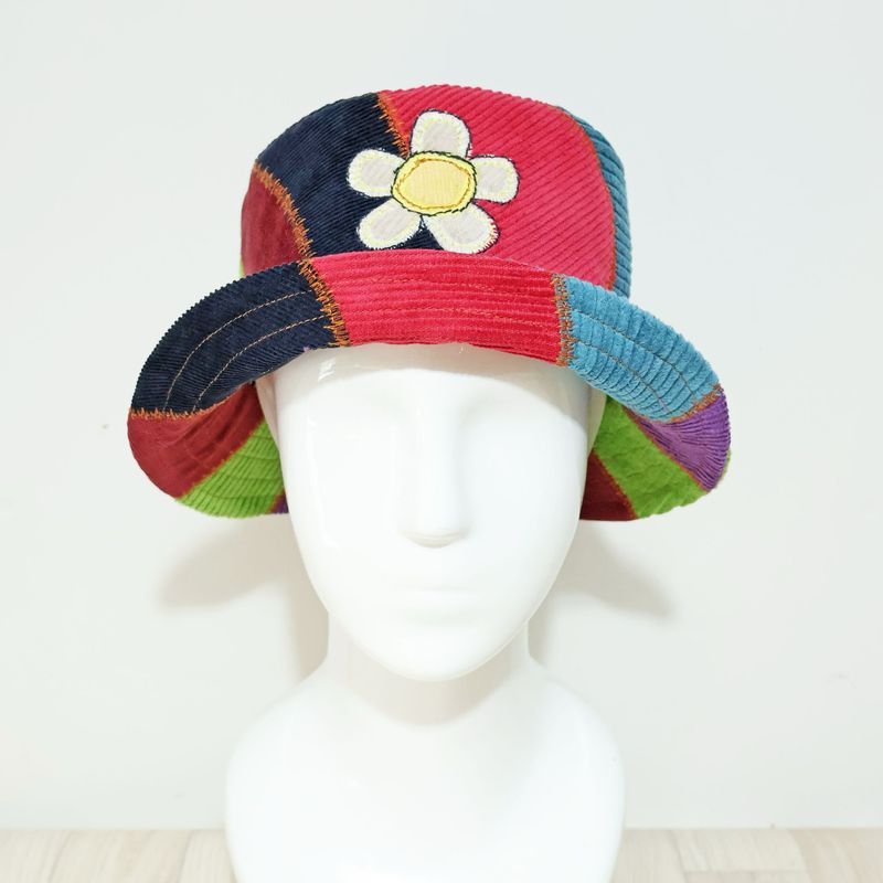 SOLD Bucket Hat Daisy Patchwork