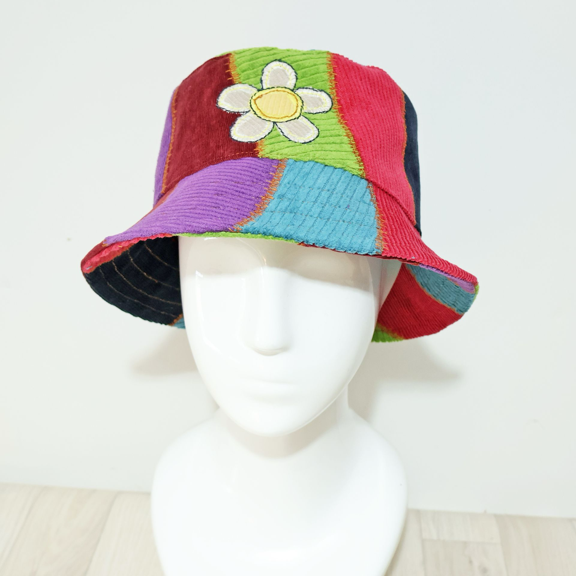 Patchwork Daisy Bucket Hat