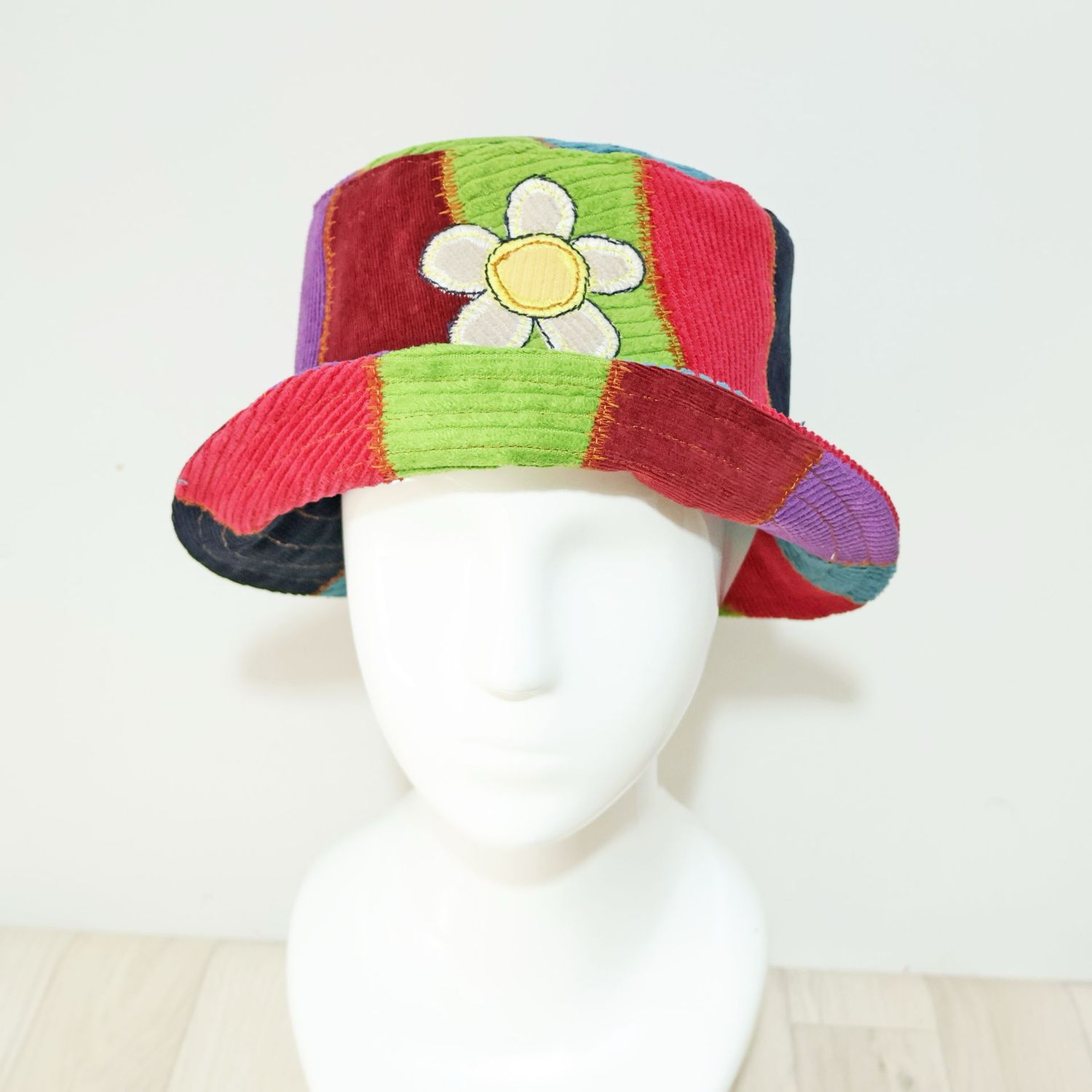 Patchwork Daisy Bucket Hat
