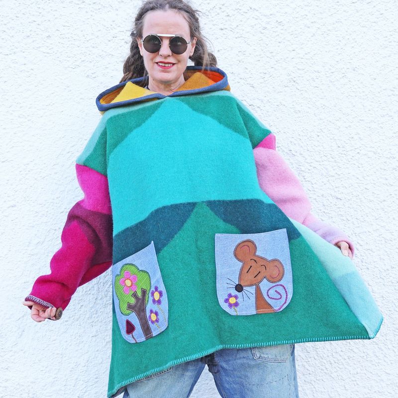 SOLD Mouse Hooded Blanket Tunic