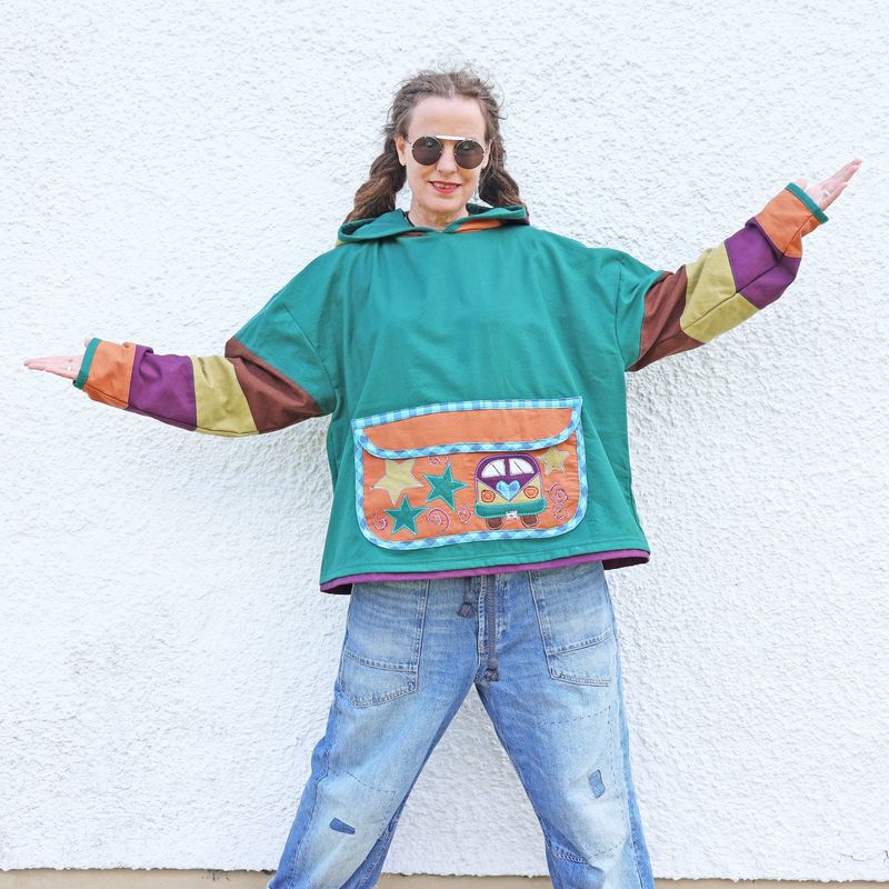 SOLD Zip Pocket Camper Van Hoodie