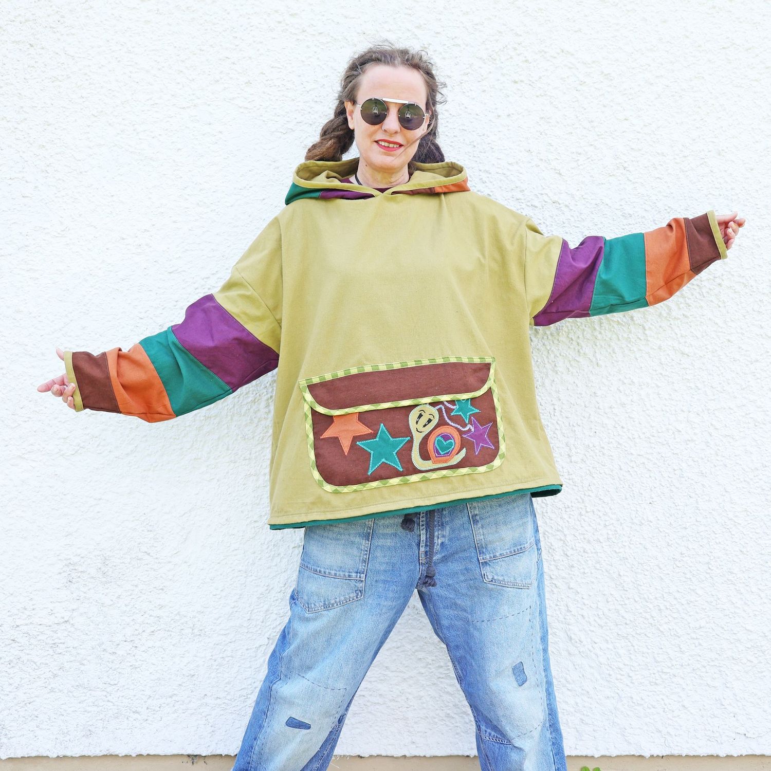 Zip Pocket Snail Hoodie