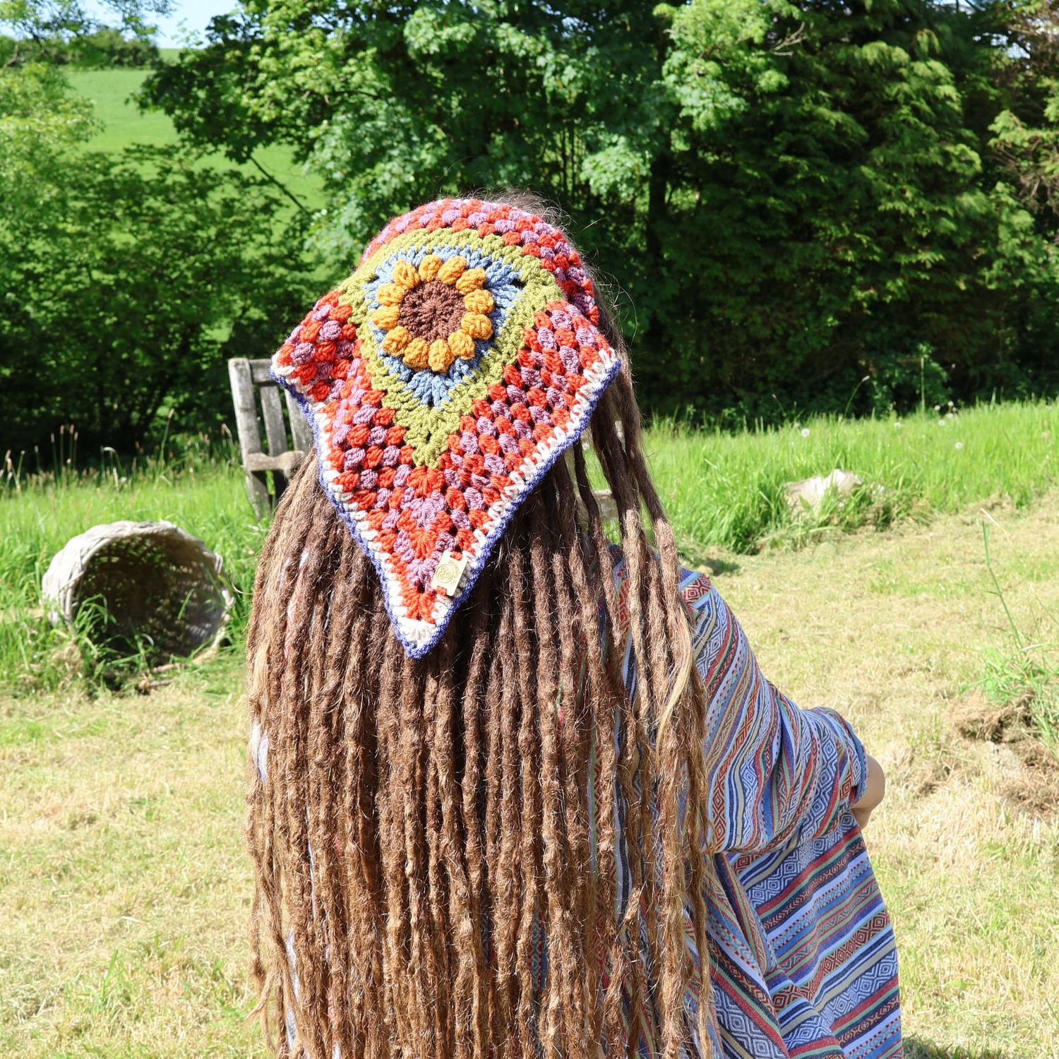 Head Scarf Mustard Flower